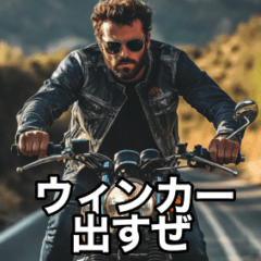 [LINEスタンプ] なけなしのバイク知識でかっ飛ばす！