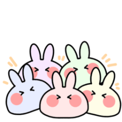 [LINEスタンプ] ごしょくうさぎ