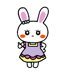 [LINEスタンプ] うさぎ♡らぴぴ♡ママ(Cute rabbit)字なし