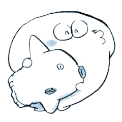 [LINEスタンプ] しあわせジョンのおさかな大好き