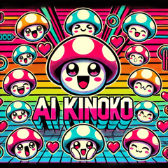 [LINEスタンプ] AIキノコ