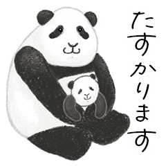 [LINEスタンプ] 手描きの動物親子たち♡色鉛筆風