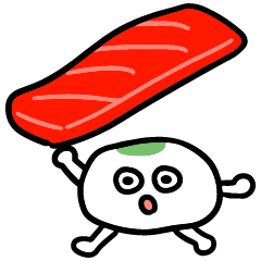 [LINEスタンプ] みんなを元気にするマグロのお寿司