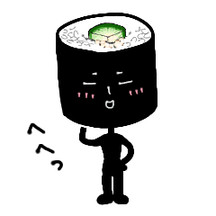 [LINEスタンプ] わたくし、かっぱ巻きと申します