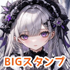 [LINEスタンプ] ハロウィン少女ゴスロリBIGスタンプ