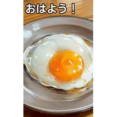 [LINEスタンプ] 美味しそうな目玉焼きのスタンプ