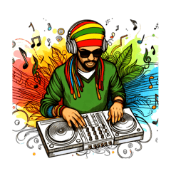 [LINEスタンプ] レゲエStyle  DJ