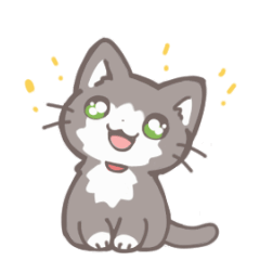 [LINEスタンプ] 動くねこのたびくろちゃん