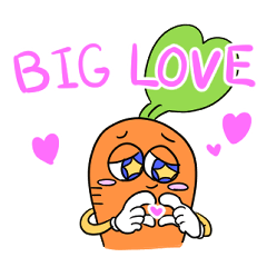 [LINEスタンプ] コミカルなにんじん