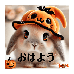 [LINEスタンプ] ハロウィンうさちゃん