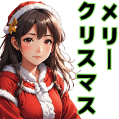 [LINEスタンプ] 仮装女子 クリスマス編