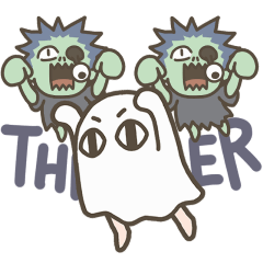 [LINEスタンプ] 動く！メジェドのハロウィン