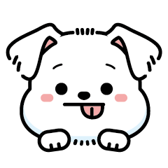 [LINEスタンプ] QQ小さな白い犬