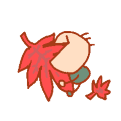 [LINEスタンプ] 秋のかわいいシンプルなスタンプ