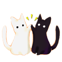 [LINEスタンプ] 言葉がなくても伝わる白黒ねこさん