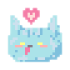 [LINEスタンプ] ピクセルな猫