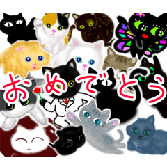 [LINEスタンプ] ねこちゃん2周年記念スタンプコレクション