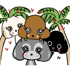 [LINEスタンプ] ノエル、モアナ、カノア、マウリ2