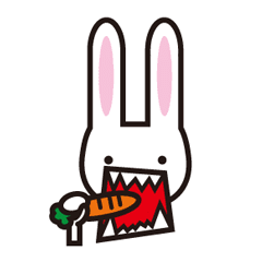 [LINEスタンプ] 思っている以上に動くウサギ