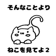 [LINEスタンプ] そんなことよりねこを見てよ2