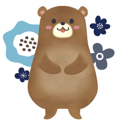 [LINEスタンプ] クマの遥之助50音順スタンプ