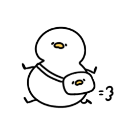 [LINEスタンプ] へんてこなアヒルの待ち合わせの画像（メイン）