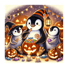 [LINEスタンプ] ペンペンーハロウィン3
