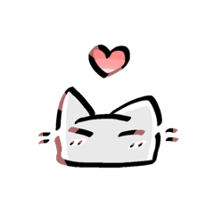 [LINEスタンプ] らくがき 猫スタンプ