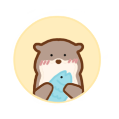 [LINEスタンプ] のんびりなカワウソくん