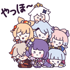 [LINEスタンプ] 原神minini 第一弾！稲妻