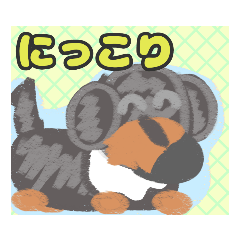 [LINEスタンプ] 【絵本風編1】シルバーダップルのダックス