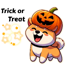 [LINEスタンプ] ハロウィンの柴犬くん