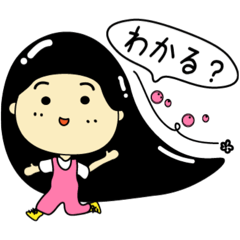 [LINEスタンプ] 髪の毛つるつるキューティクルちゃん