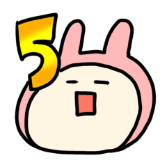 [LINEスタンプ] 5さいウサギ