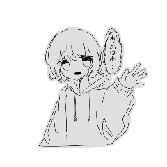 [LINEスタンプ] こわがりちゃん