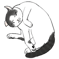 [LINEスタンプ] みんなの猫とマヌル