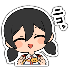 [LINEスタンプ] ステッカー風！可愛げのない女の子