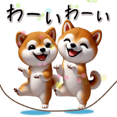 [LINEスタンプ] 柴犬さんの待合せスタンプ