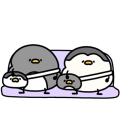 [LINEスタンプ] へんてこなペンギンの待ち合わせ