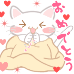 [LINEスタンプ] とにかく包まりたい猫1♡敬語もあって便利