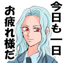 [LINEスタンプ] 白くんが励ましてくれる