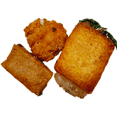 [LINEスタンプ] 食品シリーズ : 唐揚げ (揚げ物) #4