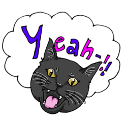 [LINEスタンプ] 黒猫クロの日常