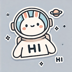 [LINEスタンプ] 宇宙を旅するうさぎさん