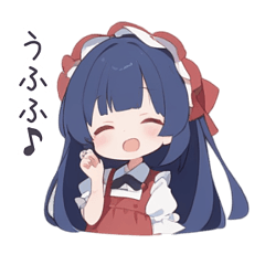 [LINEスタンプ] ミニキャラのロリータ服の女の子スタンプ