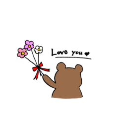 [LINEスタンプ] くまこちゃんのまいにち