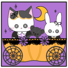 [LINEスタンプ] みけみるさん ハロウィンスタンプ