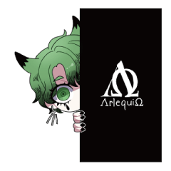 [LINEスタンプ] ΛrlequiΩ ミニキャラの画像（メイン）