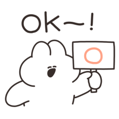 [LINEスタンプ] 使いやすいうさちゃんのスタンプ リメイク