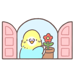 [LINEスタンプ] すこやかインコ7